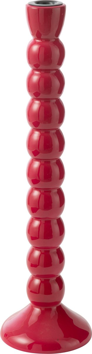 J-Line kandelaar - hout - fuschia Roze