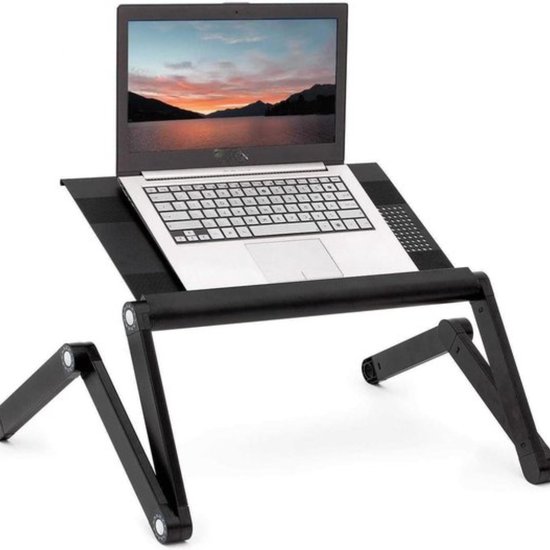 Laptray Met Kussen, Laptoptafel Voor Bank, Schootbureau Voor Laptop Verstelbare Laptopstandaard Voor Bed Laptoptafelstandaard Laptoplapblad Voor Bed Walnoot
