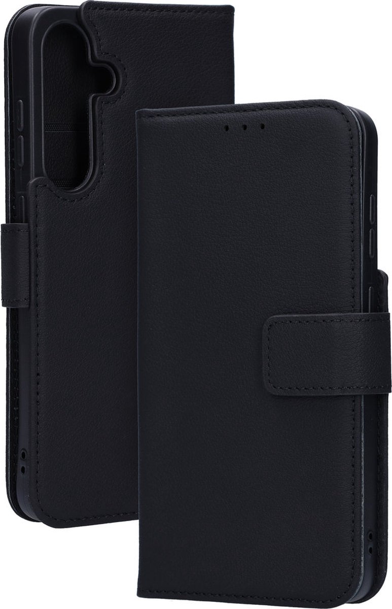 Mobiparts Leather Wallet Case geschikt voor Samsung Galaxy S25 Plus - Zwart
