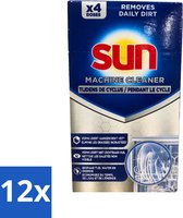Sun - Cleaner pour machine - In-Wash - Nettoyant pour lave-vaisselle - 4 lavages - Pack économique - 12 pièces