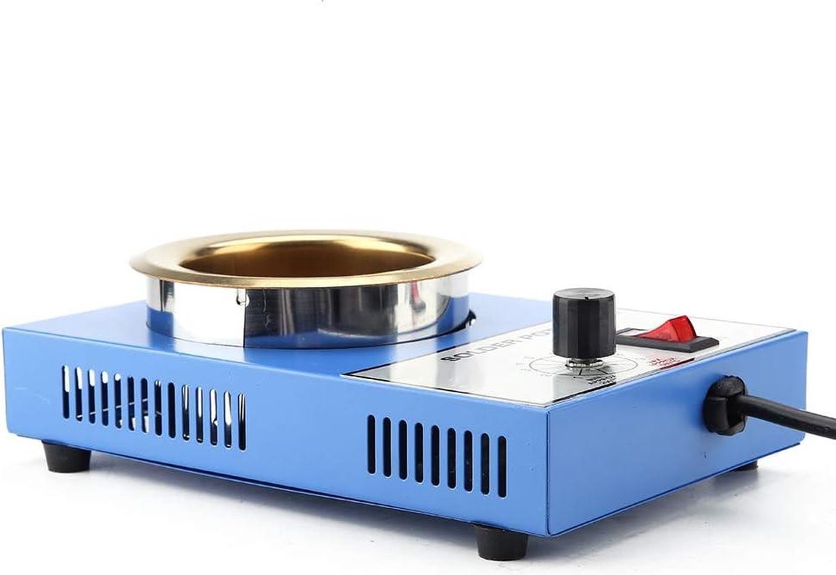 100 mm loodvrije solder pot solderen desoldeerbad 1200 g capaciteit 220 V ( EU-stekker) EU Plug (250W