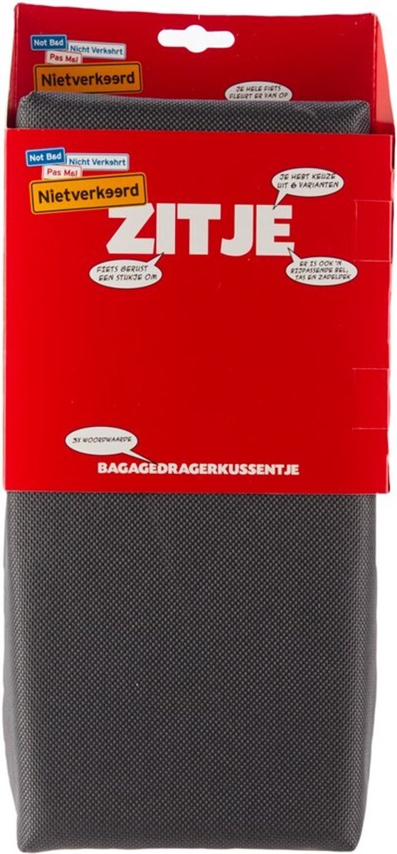 Niet Verkeerd Bagagedragerkussen 32 Cm Polyester Donkergrijs van Niet Verkeerd — afbeelding 2