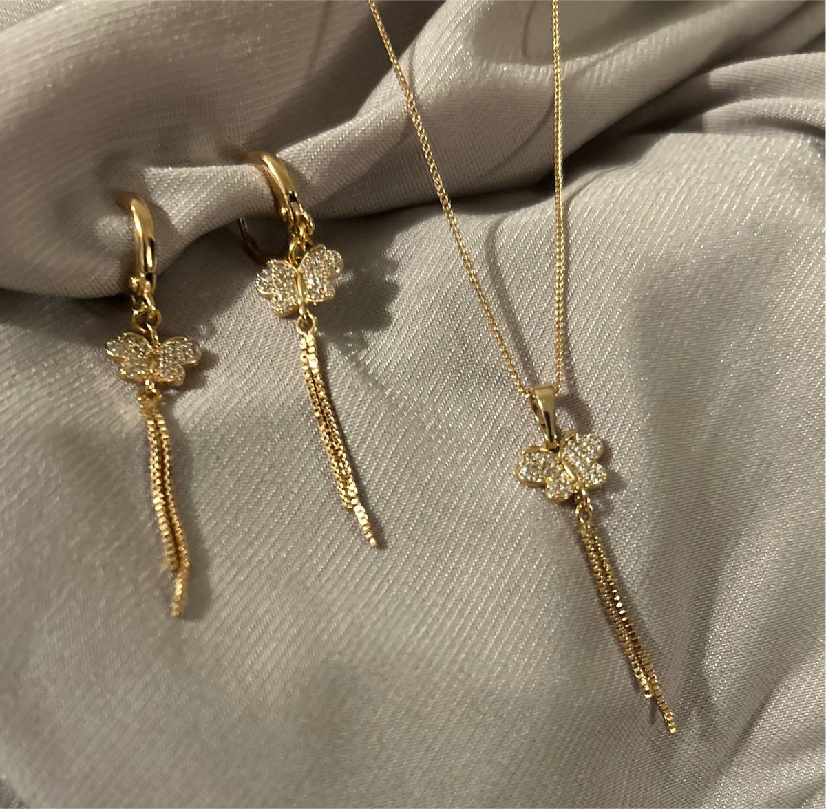 Butterfly Set Gold 18K