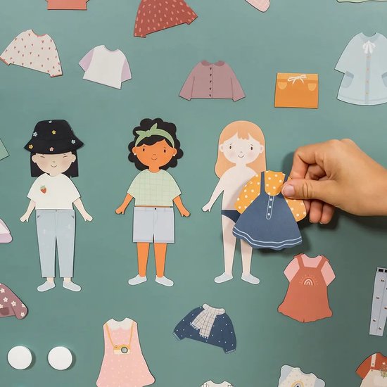 FERFLEX - Magnetisch aankleedspel - Meisjes - Magneten - magneten kinderen - magneten kinderkamer - decoratie - magneten speelgoed