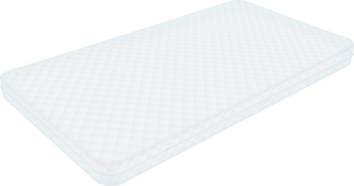 ml-design Kindermatras 90x200x10 cm gemaakt van polyester Oeko-Tex 100 ML design Wit