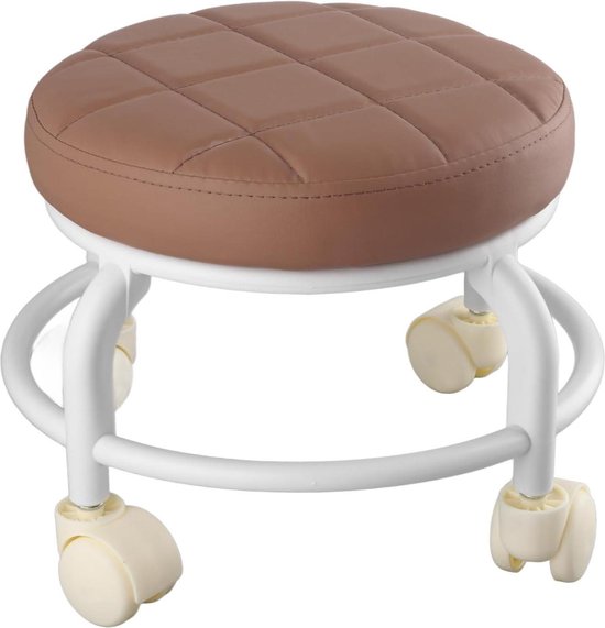 FURWOO Rechthoek Rolling Kruk met Wielen Draaibare Kruk Stoel Spa Kruk voor Salon Massage Thuis Keuken Donkergroen FURWOO Rechthoek Rolling Kruk met Wielen Draaibare Kruk Stoel Spa Kruk voor Salon Massage Thuis Keuken Donkergroen