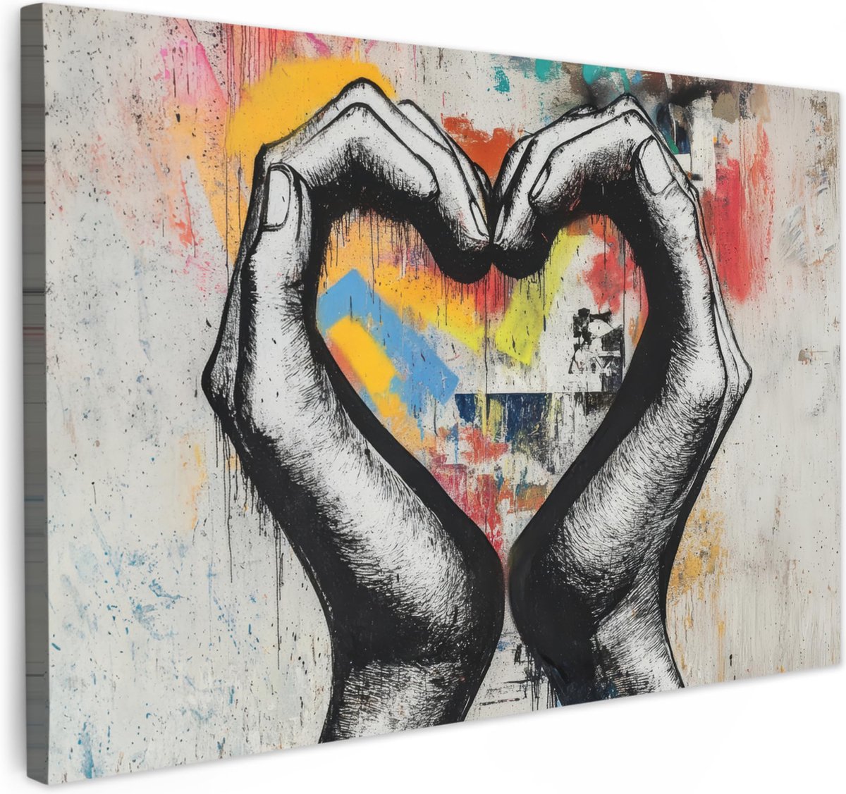 La'Moussawi ® Indrukwekkend Groot Canvasdoek voor Stijlvolle Wanddecoratie in Huis