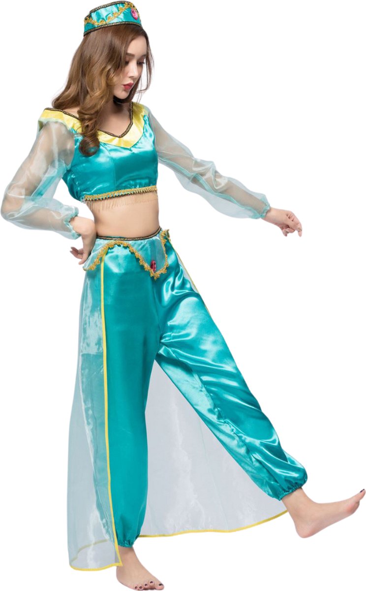 Joya Party® Verkleed Pak Prinses Volwassenen | Arabische prinsessen jurk | Carnaval Verkleedjurk Dames | Prinsessenjurk Vrouwen | Carnavalskleding | — afbeelding 4