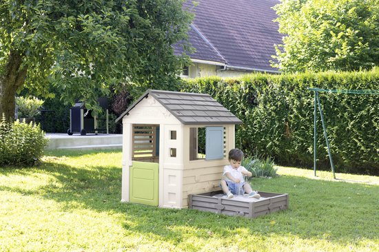 Smoby - Smoby Life - Square Playhouse met zandbak - Speelhuis - Vanaf 2 jaar.
