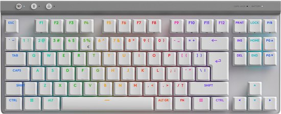 Logitech G515 Lightspeed TKL - Draadloos Gaming Toetsenbord - RGB - Qwerty US - Wit