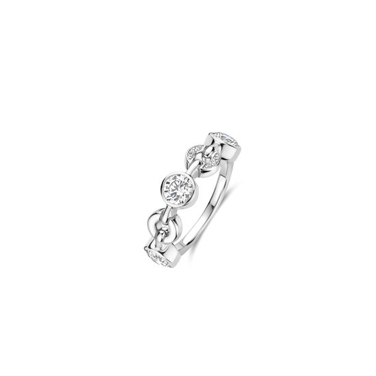 Ring femme TI SENTO - Argent 925 - Zirconium blanc - Taille 16,50 mm / taille 52 - 12375ZI