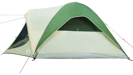 vidaXL Tunneltent 6-persoons waterdicht groen Familietent - Tunneltent - Campingtent - Buitenverblijf - Waterslot van Vidaxl — afbeelding 3