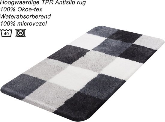 Dutch House tapis de bidet Brest gris 60x60cm