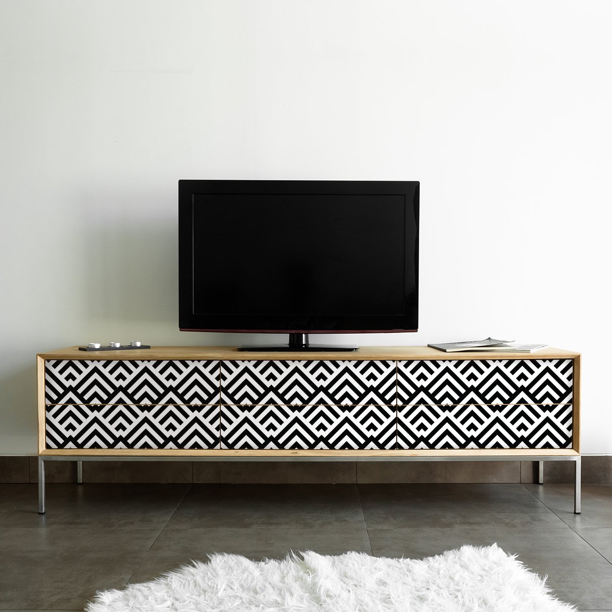 Ambiance Sticker Scandinavische meubelsticker, chister, 60 x 90 cm Multi color