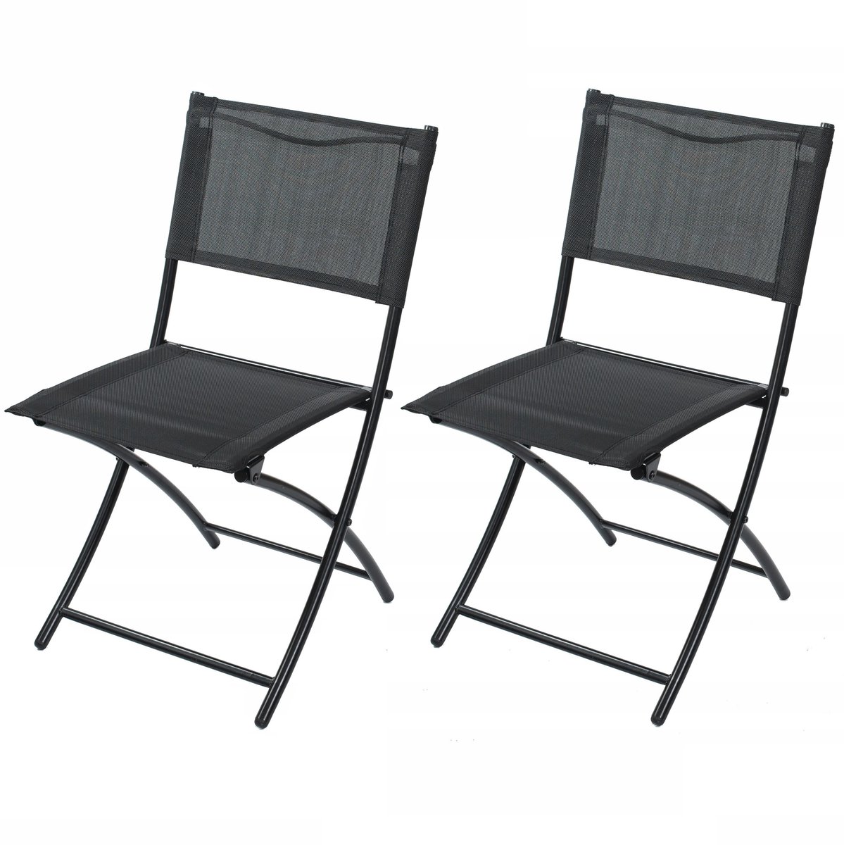 2x Opvouwbare TUIN stoel voor balkon terras metalen moderne