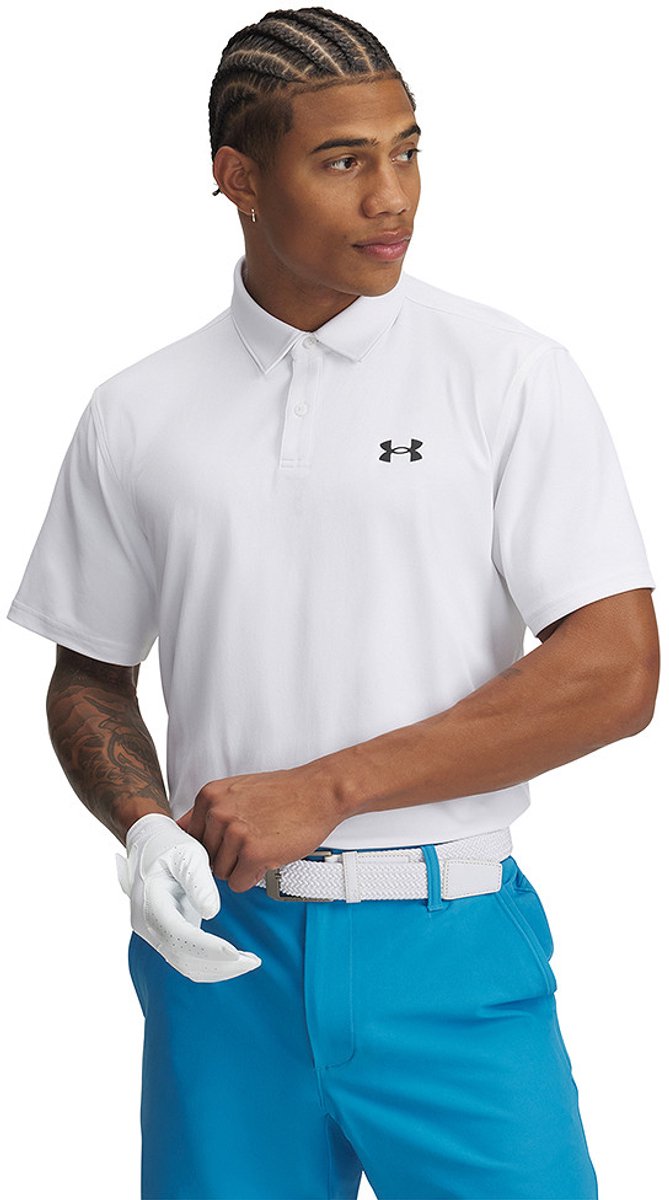 Under Armour Golf Tee To Green Pique Korte Mouw Poloshirt Wit 3XL van Under Armour — afbeelding 2