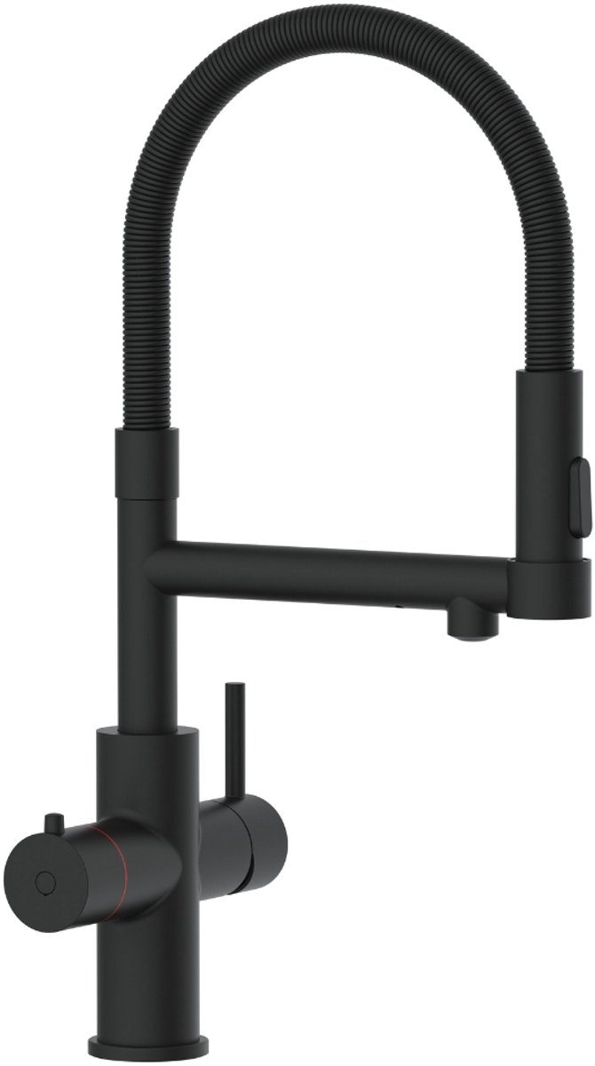 3-in-1 kokendwaterkraan ZWART | Flexibele uitloop thumbnail 2