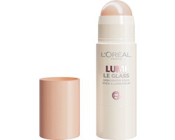 L’Oréal Paris Lumi Le Glass 610 Pearl Eclat Highlighter Stick - Glasheldere finish - Compact formaat voor onderweg