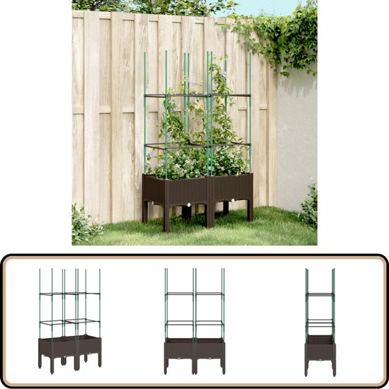 Plantenbak met trellis | 180x175 cm | Bakker dé Houthandel Plantenbak met trellis | 180x175 cm | Bakker dé Houthandel