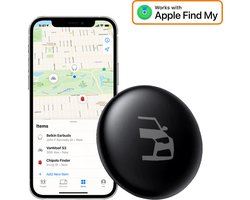 VCTparts® Smart Tag Bluetooth/GPS Locatie Tracker Tracer Maps en Anti-Diefstal Functie - Werkt met Zoek Mijn App - IOS/iPhone zwart