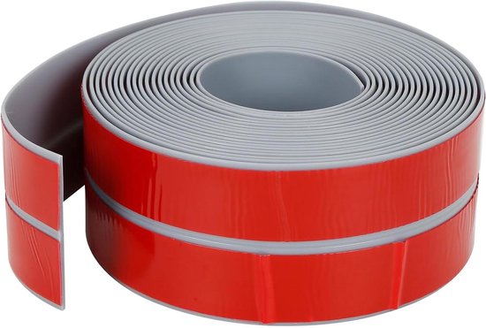 ELNLE Zachte plint, zelfklevend, afdichtingstape, waterdicht, transparant, badafdichtband, pvc, zelfklevend, voegband voor keuken, badkamer, toilet, opening (willekeurige levering