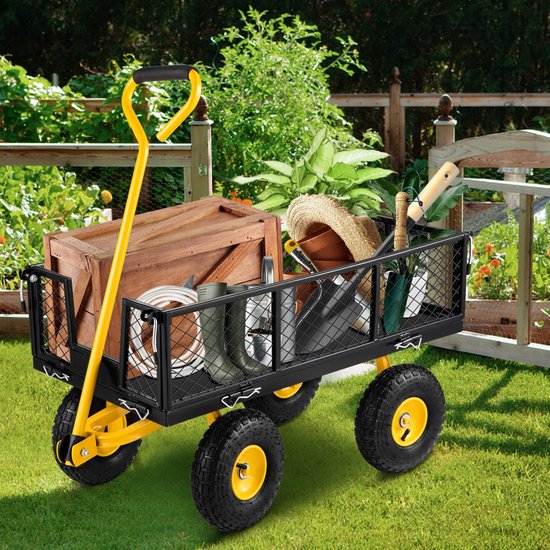 Bolderkar - Bolderwagen - Tuinkar - Handkar - Belastbaar tot 40 kg - 96 x 51 x 22 cm van Merkloos — afbeelding 4