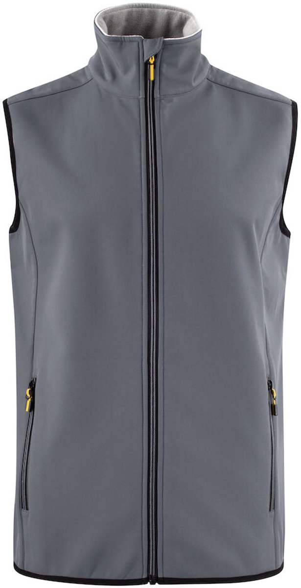 Printer Softshell Bodywarmer Vest Trial Man 2261059 3XL Staalgrijs
