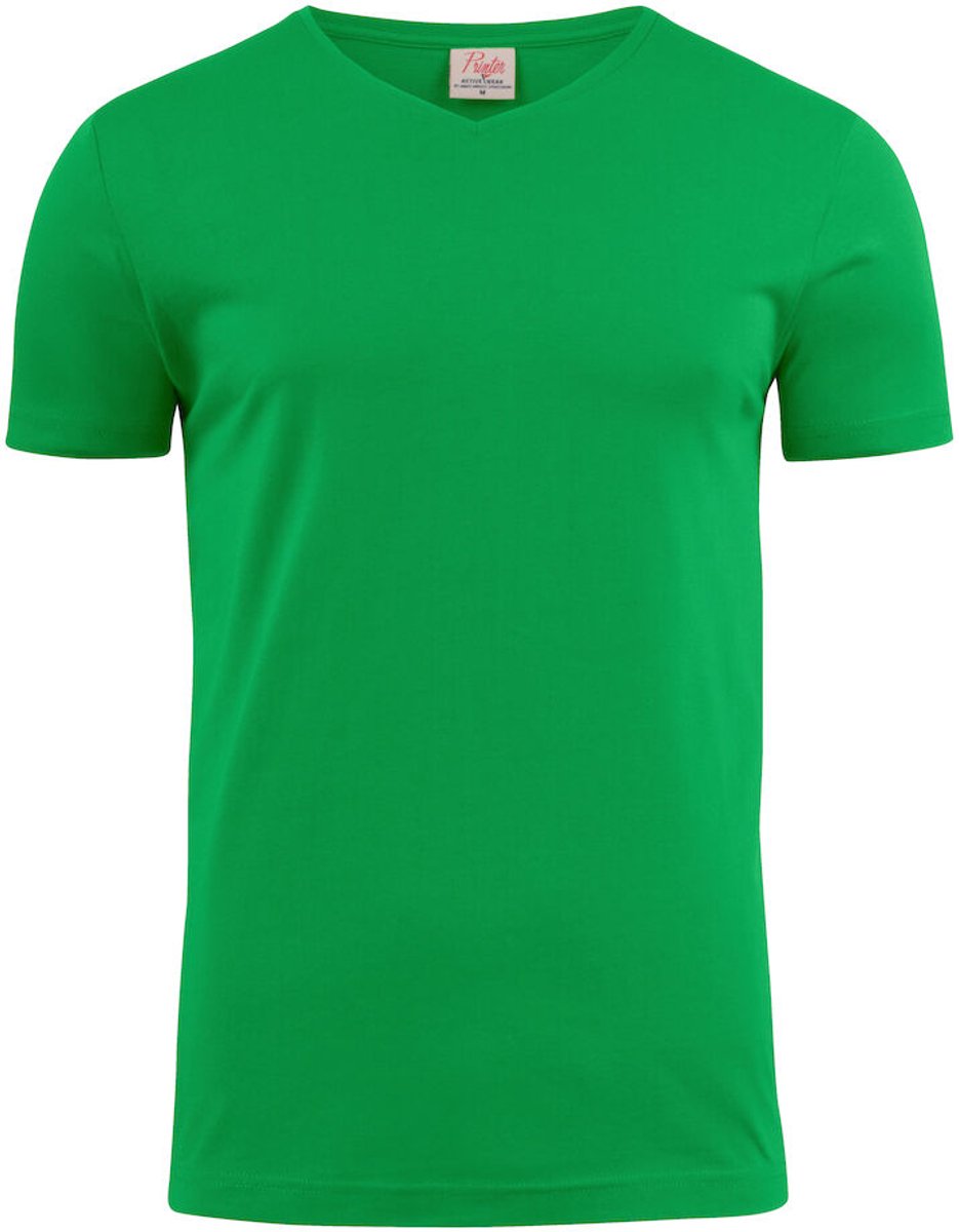 Printer T-shirt Heavy V-hals man 2264024 frisgroen - maat 4XL