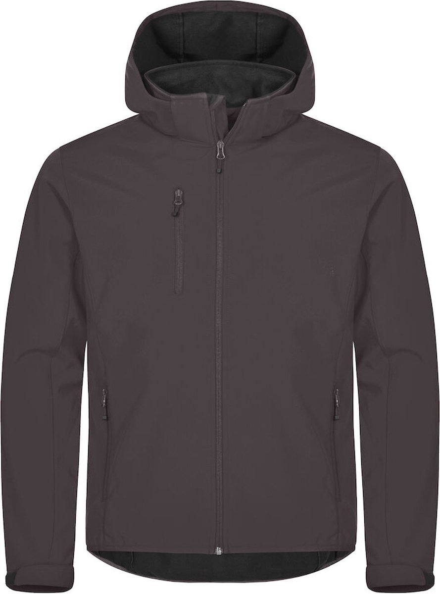 Clique Classic Softshell Hoody 0200912 Donkergrijs