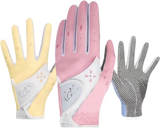 Nivard Golfhandschoenen 2 Stuks - Golf Accessoires - Handschoen AntiSlip - Dames - Blauw - Maat M van Nivard — afbeelding 2