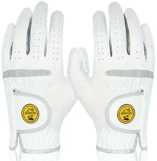 Nivard Golfhandschoenen - Golf Accessoires - Handschoen AntiSlip - Heren - Rechts - Maat L van Merkloos — afbeelding 4