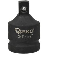 GEKO Impact adaptor - robuust staal - corrosiebestendig - 3/4" vrouwelijk naar 1/2" mannelijk