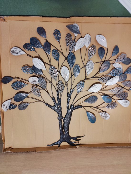 Décoration murale arbre de vie en métal