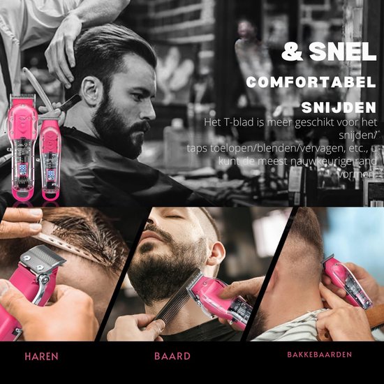 deAO Rollenspel voor kinderen voor kapsalon, draagbare make-up en haarstyling, speelgoedset met cosmetica-etui, krultang voor kapper en make- up, oefencadeau voor kinderen vanaf 3 jaar