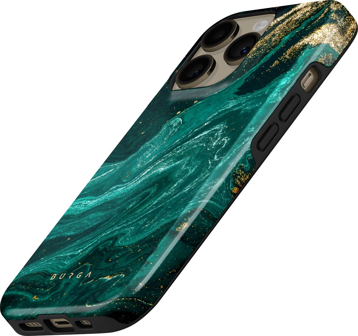 BURGA Telefoonhoesje voor iPhone 14 PRO - Schokbestendige Hardcase Hoesje - Emerald Pool