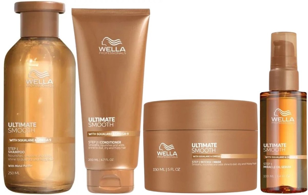 Wella - Professionals Ultimate Smooth Complete Set - 250+200+150+100ml