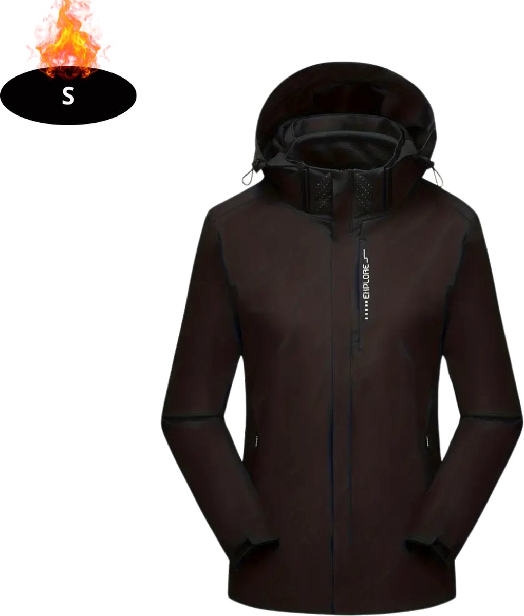 Bovista Windjas Dames Parka Lente & Herfst Jas Volwassen Windjack Windbreaker Outdoor Zwart