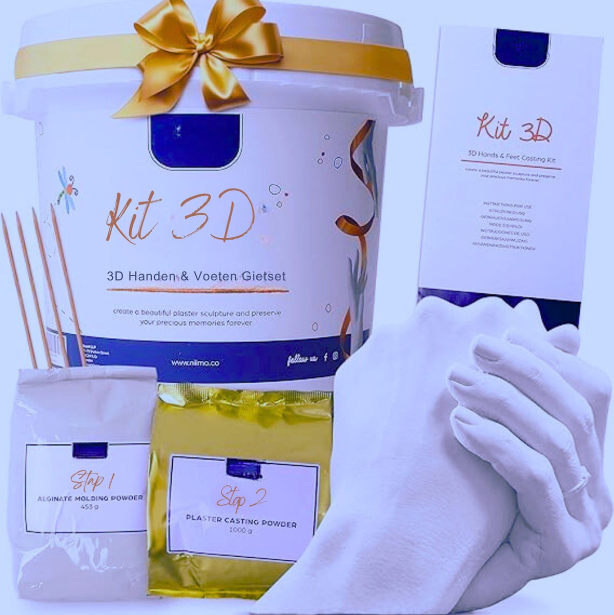 Unieke Handafgietsel Set Voor Koppels – Huidveilige Huwelijksgeschenken En Romantische Cadeaus