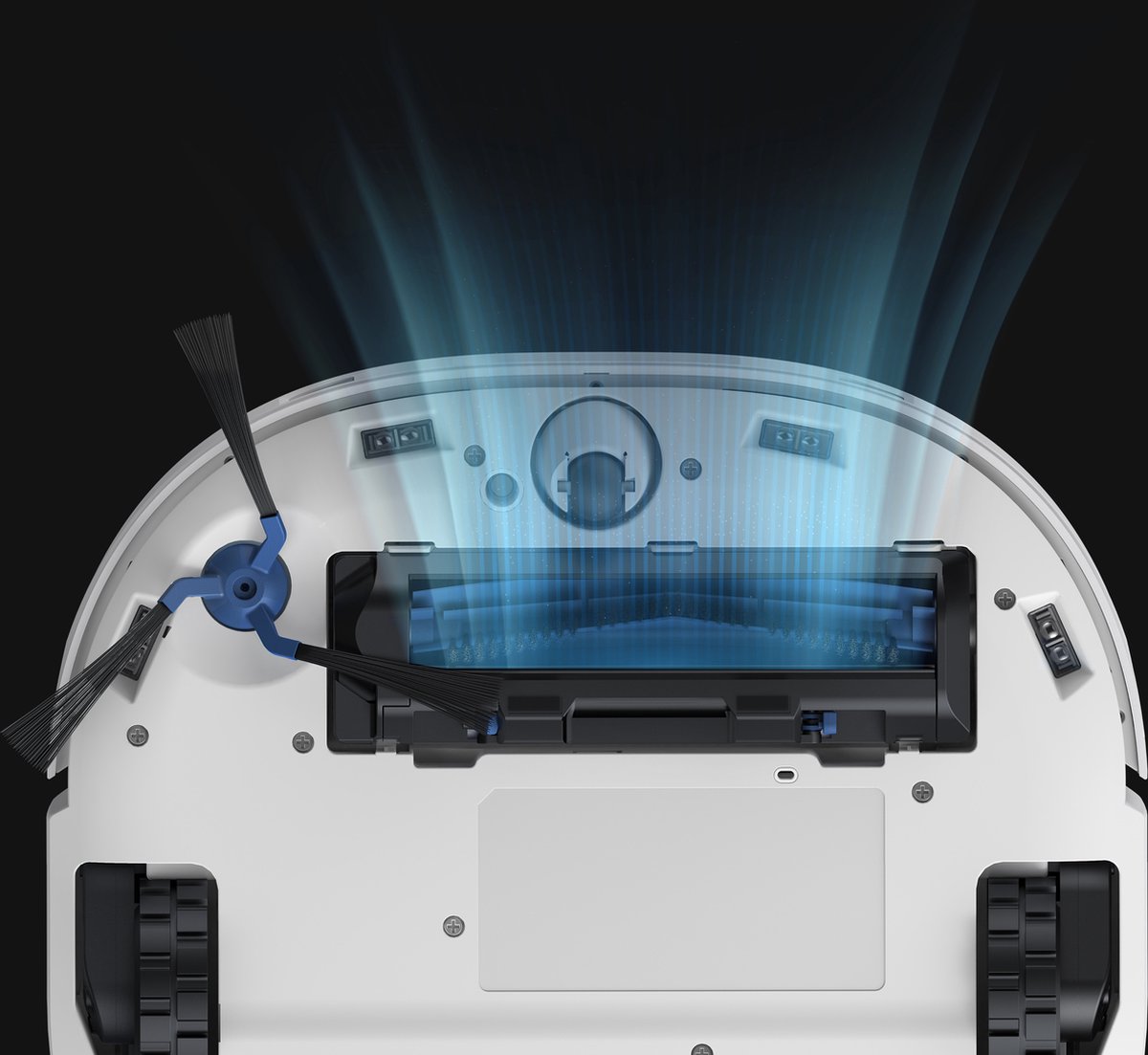 Afbeelding 2 van eufy Clean X10 Pro Omni Wit robotstofzuiger met dweil - Robot Vacuum 8000 Pa zuigkracht, tapijt detectie AI-obstakel vermijding, wast en droogt de dweil, automatisch legen en vullen