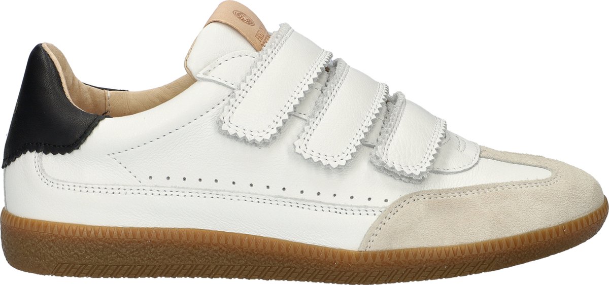 Fred De La Bretoniere - Pearl Valencia Sneaker Leer Wit/zwart - Maat 41