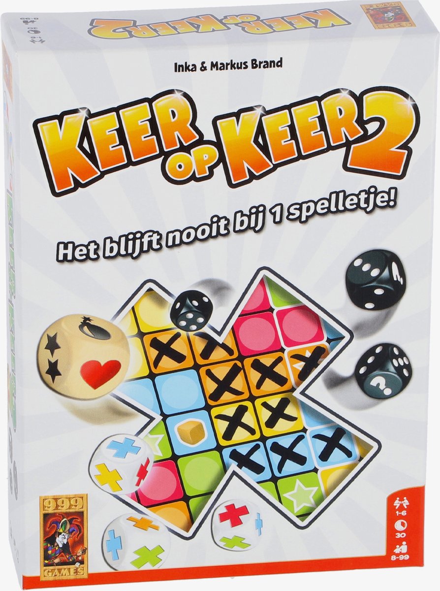 999 Games - Keer op Keer 2 - Dobbelspel - Met nieuwe dobbelstenen en mogelijkheden - Gezelschapsspel - Familiespel - Klein cadeautje — afbeelding 8