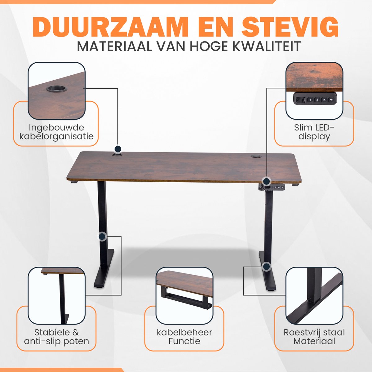 Plaine Plaine Elektrisch Zit-Sta Bureau - afbeelding 4