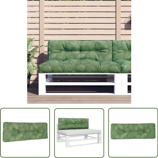 Garden palletkussen, waterafstotend, premium zitkussen, gewatteerd, 120x80x18 cm, zitkussen voor europallets, palletmeubelen (3-delige set, grijs