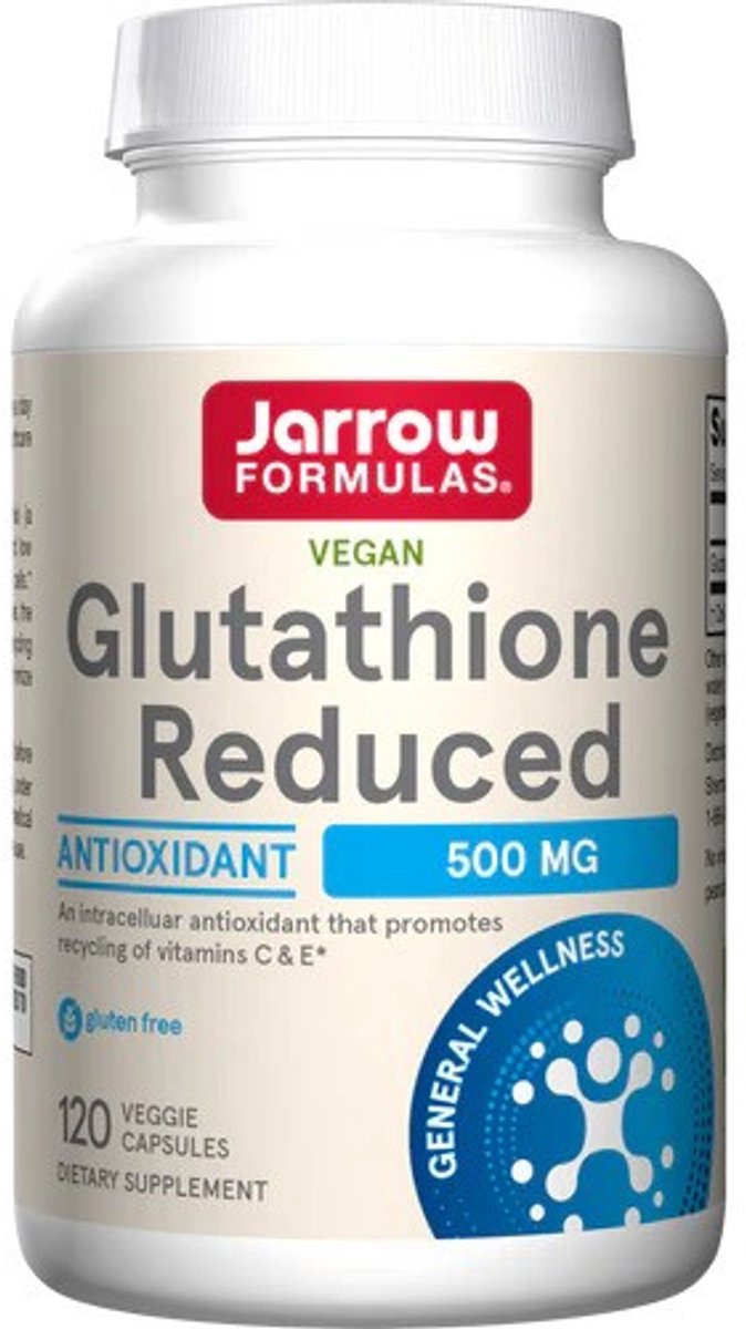 Goedkoopste Glutathione Reduced (GSH) 500mg 120 capsules - gereduceerde glutathion | Jarrow Formulas