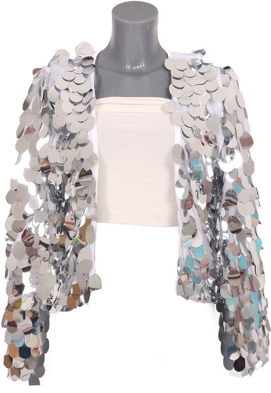 2025 Vrouwen Pailletten Jas Casual Lange Mouw Glitter Party Shiny Jas