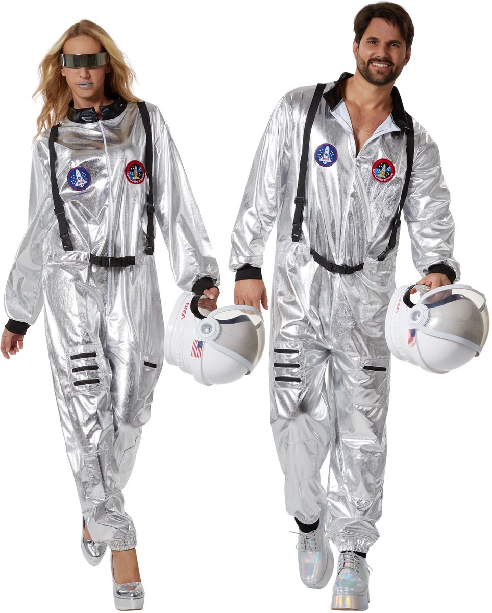 dressforfun - Astronaut Kostuum - L - Astronauten Verkleedkleding Carnaval - Halloween - Verkleden - Feestkleding - Carnavalskleding - Feest - Partykleding