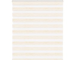 vidaXL - Zebra - rolgordijn - 135x150 - cm - stofbreedte - 130,9 - cm - marmerbeige