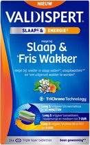 Valdispert Slaap & Fris wakker - Citroenmelisse helpt om sneller in slaap te vallen* - Passiebloem helpt om uitgerust wakker te worden - Vitamine B6 - Geen gewenning** - Gefaseerde afgifte gedurende de nacht - 24 triple layer tabletten