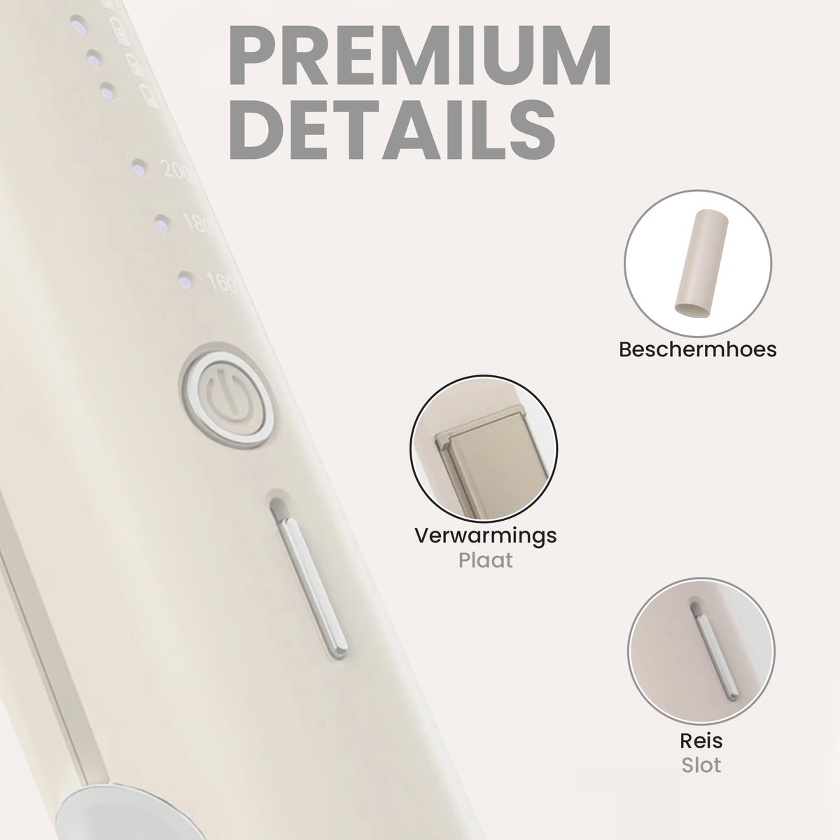 Draadloze Mini Stijltang 2-in-1 met Hittebestendig Opbergzakje - afbeelding 3