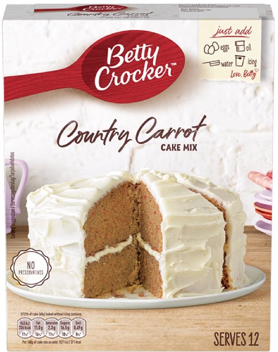 Betty Crocker Super Moist Country Carrot Cake Mix (425gr)